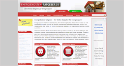 Desktop Screenshot of energiekosten-ratgeber.de